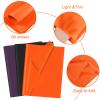 CHRORINE 60 Sheets Halloween Tissue Paper Multicolor Art Gift Wrapping Tissue Paper Bulk for DIY Crafts Decor Halloween Holiday Party  Orange/Purple/Black view 3