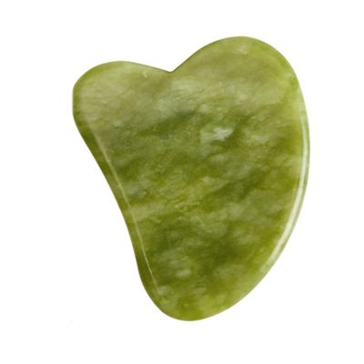 7.1CM Natural Stone Jade Gouache Scraper Rose Quartz Facial Gua Sha Tools Neck Massager for Face