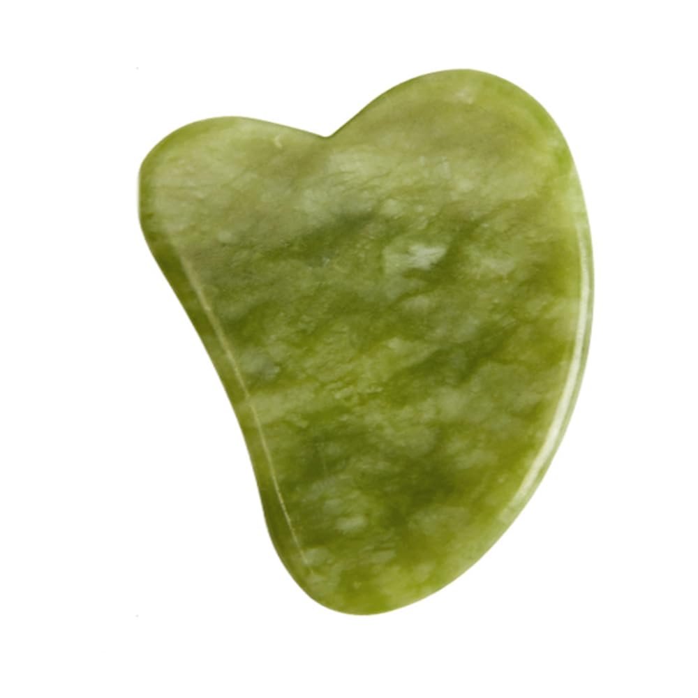 7.1CM Natural Stone Jade Gouache Scraper Rose Quartz Facial Gua Sha Tools Neck Massager for Face