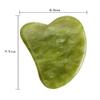 7.1CM Natural Stone Jade Gouache Scraper Rose Quartz Facial Gua Sha Tools Neck Massager for Face view 2