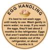 2 Inch 300 PCS Fresh Eggs Farmer's Market Egg Handling Stickers view 1