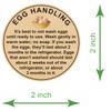 2 Inch 300 PCS Fresh Eggs Farmer's Market Egg Handling Stickers view 2