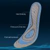 1 Pair Women Men Insoles 3D Design High Elasticity Anti-Slip Super Soft Breathable Sweat Absorption Sponge Nano Deodorant Sports Insoles Valentine's Day/Christmas/Birthday Gifts (Grey, 35-36 EU) view 2