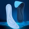 1 Pair Women Men Insoles 3D Design High Elasticity Anti-Slip Super Soft Breathable Sweat Absorption Sponge Nano Deodorant Sports Insoles Valentine's Day/Christmas/Birthday Gifts (Blue, 45-46 EU) view 3