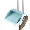 Broom and Dustpan Set Broom Dustpan Combo,Dust Pan Household Broom Mane Bristle Blue N-SX Two Pcs -Square view 1