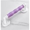 FairUo Grab Bars for Bathroom, Non-Slip Handrails, Soft Rebound Wave Arc Surface Safety Grab Bar, Aluminum Alloy Support Rails, Towel Rack, Looks Good and Very Secure Toilet Auxiliary Handrail/Purple/ view 1