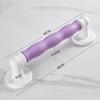 FairUo Grab Bars for Bathroom, Non-Slip Handrails, Soft Rebound Wave Arc Surface Safety Grab Bar, Aluminum Alloy Support Rails, Towel Rack, Looks Good and Very Secure Toilet Auxiliary Handrail/Purple/ view 2