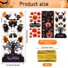 150 Pieces 3 Designs Halloween Candy Bags Treat Bags with Twist Ties, Pumpkin Witches Happy Halloween Clear Cellophane Goodie Snack Bags for Boys Girls Trick or Treat Party Favor Decorations view 2
