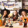 150 Pieces 3 Designs Halloween Candy Bags Treat Bags with Twist Ties, Pumpkin Witches Happy Halloween Clear Cellophane Goodie Snack Bags for Boys Girls Trick or Treat Party Favor Decorations view 4