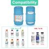APDTEK 2-Pack Insulin Vial Protector Case for 10ML Short Vials (Novolog/Humalog/Humulin), Anti-Break Insulin Case Holder, Convenient Insulin Bottle Protector Sleeve for Diabetic Travel view 2