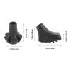 Sosoport Cane Tip Replacement 5 Pack Trekking Pole Foot Covers Walking Stick Tips Skid Resistant for Hiking Poles view 2
