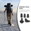 Sosoport Cane Tip Replacement 5 Pack Trekking Pole Foot Covers Walking Stick Tips Skid Resistant for Hiking Poles view 4