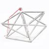 CIKSCO Sound Healing Meditation, Optically Clear Quartz Crystal Singing Merkaba Pyramid, Musical Instrument with Free Rope and Mallet (Size : 7inch)