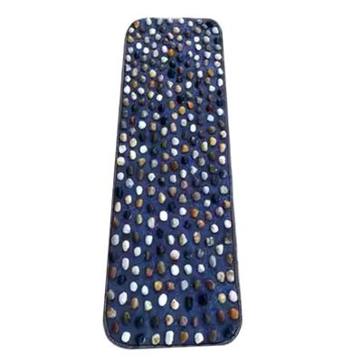 GRRICEPL Pebble Foot Massage Cushion, Stone Road, Foot Massage Mat, Shiatsu Board, for Leg Foot Relaxation (Color : Multi-Colored-B, Size : 40x125cm)