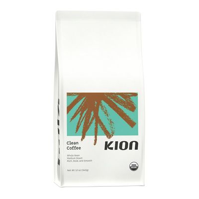 Kion Organic Whole Bean Coffee, Tested for Toxins, Ethically Sourced, Rich, Bold, and Smooth, Medium Roast 12 Oz (1 Pack)