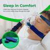 CPAP Strap Covers - Made in the USA - 2-Layered Fleece CPAP Strap Cushions for CPAP Mask Straps - CPAP Headgear Strap Covers for Skin Protection, Soft CPAP Mask Strap Cover by Designs by DaVal (Black) view 3