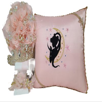 A&C Quinceaeras and More Accessories Quince Set Sweet Sixteen Accessories Quinceanera bible Quinceanera Tosting Quince Kneeling pillow Sailor moon theme (Half Set)