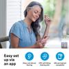 Sennheiser All-Day Clear Bluetooth Hearing Aids - OTC Hearing Aids with Bluetooth - Self-Fitting, Programmable Sound - FDA Cleared - Light Grey view 3
