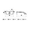 Blue Light Blocking Reading Glasses Women Men Presbyopia Glasses with Diopter Eyewear (floral, 0, multiplier_x) view 2
