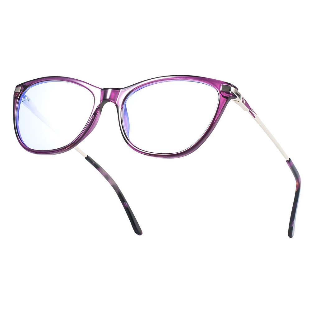 Bhigh Blue Light Blocking Reading Glasses Computer Gaming Ultra-Lightweight Reading Glassesfor Women (Purple, 2.5, diopters)