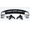 CLA45 AMG Style Rear Diffuser + Stainless Steel Exhaust Tips for Mercedes CLA Class W117 C117 X117 CLA200 CLA260 2016-2019 Facelift view 2