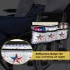4th of July Wheelchair Side Bag Walker Bag, Independence Day American Star on Wood Blue Wheelchair Accessories Armrest Pouch, Organizer Storage Bag for Walkers, Rollators, 7.3''x13'' view 4