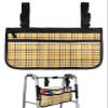 Thanksgiving Plaid Wheelchair Side Bag Walker Bag, Autumn Green Orange Buffalo Checkered Wheelchair Accessories Armrest Pouch, Organizer Storage Bag for Walkers, Rollators, Scooters, 7.3''x13'' view 1