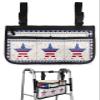 4th of July American Star Wheelchair Side Bag Walker Bag, Independence Day Blue Wheelchair Accessories Armrest Pouch, Organizer Storage Bag for Walkers, Rollators, 7.3''x13'' view 1