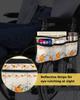 Thanksgiving Pumpkins Wheelchair Side Bag Walker Bag, Fall Autumn Harvest Maple Leaves Wheelchair Accessories Armrest Pouch, Organizer Storage Bag for Walkers, Rollators, Scooters, 7.3''x13'' view 4