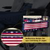 4th of July Wheelchair Side Bag Walker Bag, American Flag Star Independence Day Wheelchair Accessories Armrest Pouch, Organizer Storage Bag for Walkers, Rollators, Scooters, 7.3''x13'' view 4