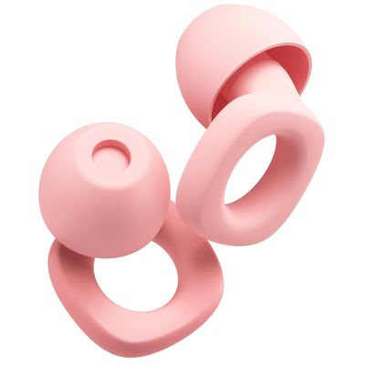 Audree Soft Ear Plugs for Noise Reduction, Reusable Flexible Earplugs for Sleep, Travelling, Focus, Study & Noise Sensitivity, 28dB Noise Cancelling, 8 Silicone Ear Tips in XS/S/M/L, Pink