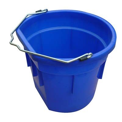 20 Quart Blue Flat Sided Utility Bucket Pail - Pack of (1)