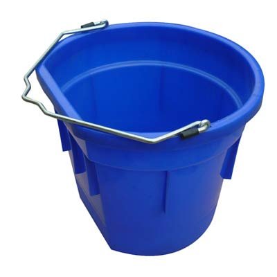 20 Quart Blue Flat Sided Utility Bucket Pail - Pack of (1)
