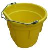 20 Quart Yellow Flat Back/Sided Utility Bucket Pail - Pack of (2) view 1