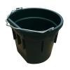 20 Quart Dark Green Flat Back Sided Utility Bucket Pail - Pack of (8) view 1
