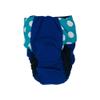 Barkertime Turquoise Polka Dot on Blue Premium Waterproof Cat Diaper, L, Without Tail Hole - Made in USA view 3