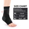 2 Pack Adjustable Ankle Brace Compression Sleeve, Arch Support & Foot Stabilizer, Elastic Wrap for Plantar Fasciitis, Achilles Tendonitis Recovery, Sports Bandage Socks for Men & Women (Medium) view 4
