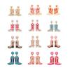Creative Exaggerated Alloy Rice Beads Boots Earrings Fashion Personality Temperament Love Shoes Earrings Jewelry (Color : A2) view 2