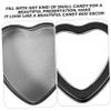 10pcs Wedding Favor Boxes Gift Wrap Boxes for Presents Heart Shaped Boxes Candy Boxes Party Favors Chocolate Boxes Empty Candy Tin Candy Packaging Box Wedding Candy Boxes Gift Case/1652 ( Color : Blac view 2