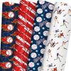 WAPLIGHAL Baseball Wrapping Paper for Kids Boys - Baseball, Flames and Stars Design - Gift Wrapping Paper for Birthday Holiday - 2029 Inches, 8 Folded Sheets view 1