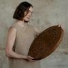 Sound Therapy Tool "Water-Fall Disk" 20 inch | Powerful Ocean Sound | Wooden Rain Drum | Long and Soft Relaxing Sound | 100% Handmade from Natural Wood | With a Soft Protecting Bag view 2
