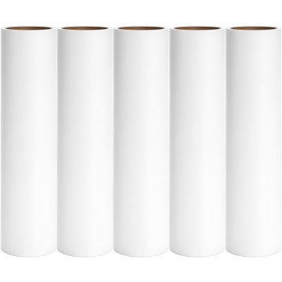 10 inch Mega Lint Roller Refills Compatible with Evercare Layers Smart Design Large Floor Lint Rollers Extreme Stick 10'' Wide Sticky Roller Refills 60 Sheets per Roll 5 Pack Total 300 Sheets