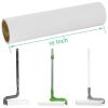 10 inch Mega Lint Roller Refills Compatible with Evercare Layers Smart Design Large Floor Lint Rollers Extreme Stick 10'' Wide Sticky Roller Refills 60 Sheets per Roll 5 Pack Total 300 Sheets view 2