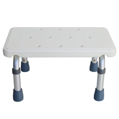 Bath Stools,Bath Seat Lightweight Height Adjustable Shower Stool-Applicable to The Elderly, Pregnant Women, The Disabled (Color : White)