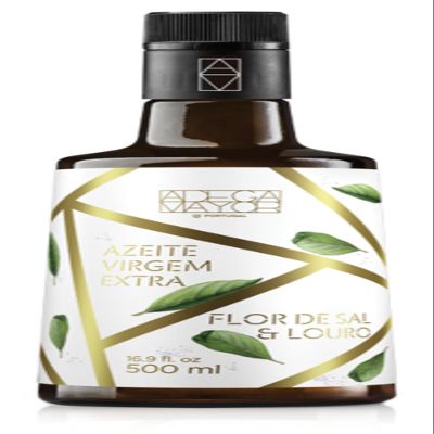 Adega Mayor - Extra Virgin Olive Oil with Flower of Salt and Laurel 0.6% acidity - 500ml / 16.90oz Glass Bottle
