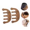 2pcs Verawood Wide Tooth Massage Comb Comfortable Scalp Massager for All Hair Types Natural Verawood Material Portable and Lightweight for Home Use view 3