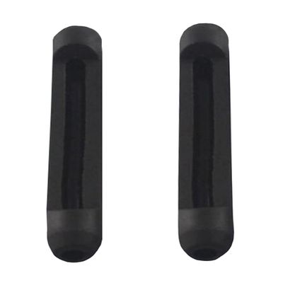 2 Pairs Silicone Eyeglass Ear Cushions Glasses Temple Arm Tips Soft Eyeglass Ear Hook Pads Cover, Black