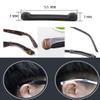 2 Pairs Silicone Eyeglass Ear Cushions Glasses Temple Arm Tips Soft Eyeglass Ear Hook Pads Cover, Black view 3