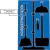 5S Housekeeping Shadow Board Broom Station V5 (Blue Board/Black Shadows with Brooms) view 4
