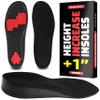Height Increase Insoles for Men (+1 inch) Discreet Shoe Lifts, All Day Comfort, Shock-Absorbent Gel, Trim to Fit Inserts for Most Sneakers & Shoes, Confidence Boosters (Mens 6-7.5)